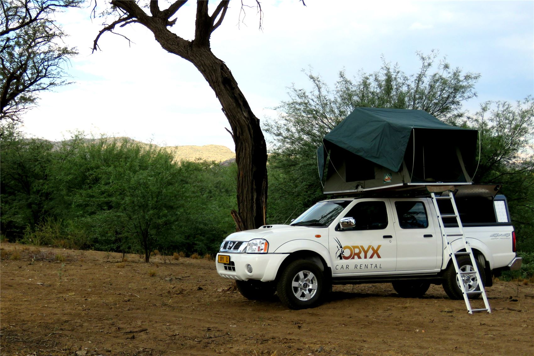 4x4 with one tent