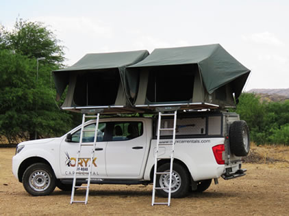 Fully equipped camping for four Nissan